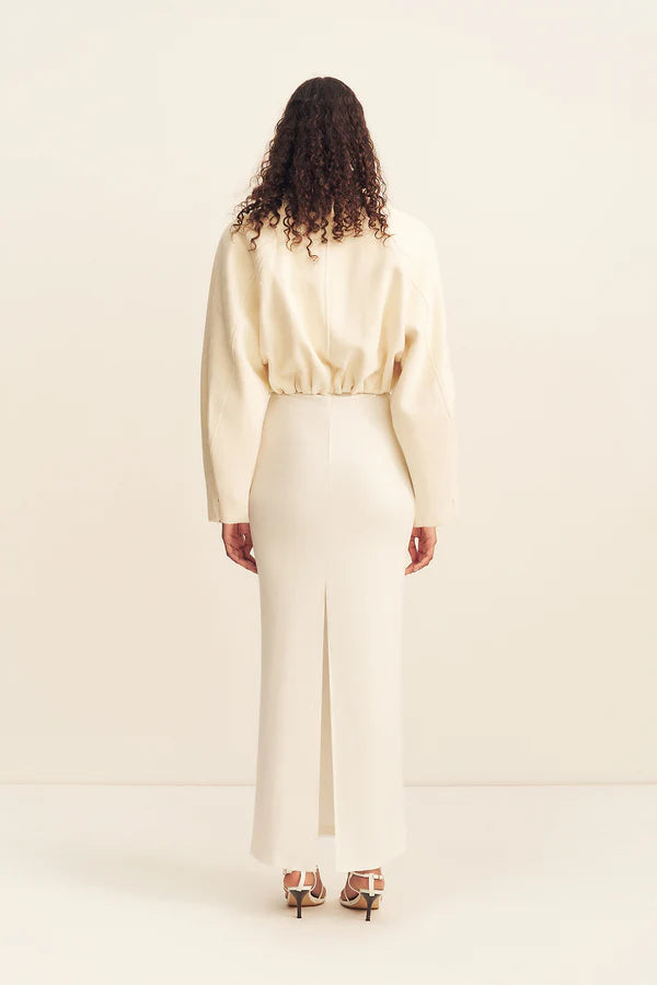 CROPPED BOMBER JACKET CROSBY (IVORY)