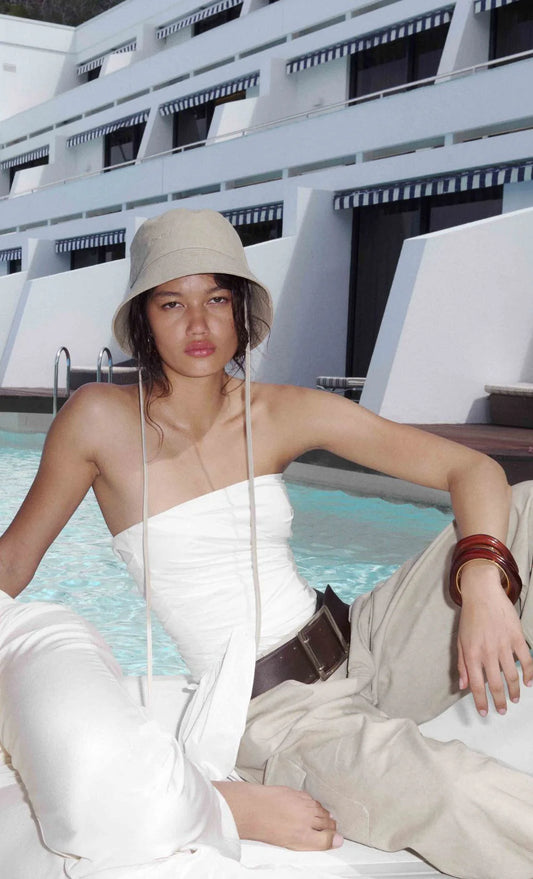 BELLE STRAPLESS TOP - IVORY