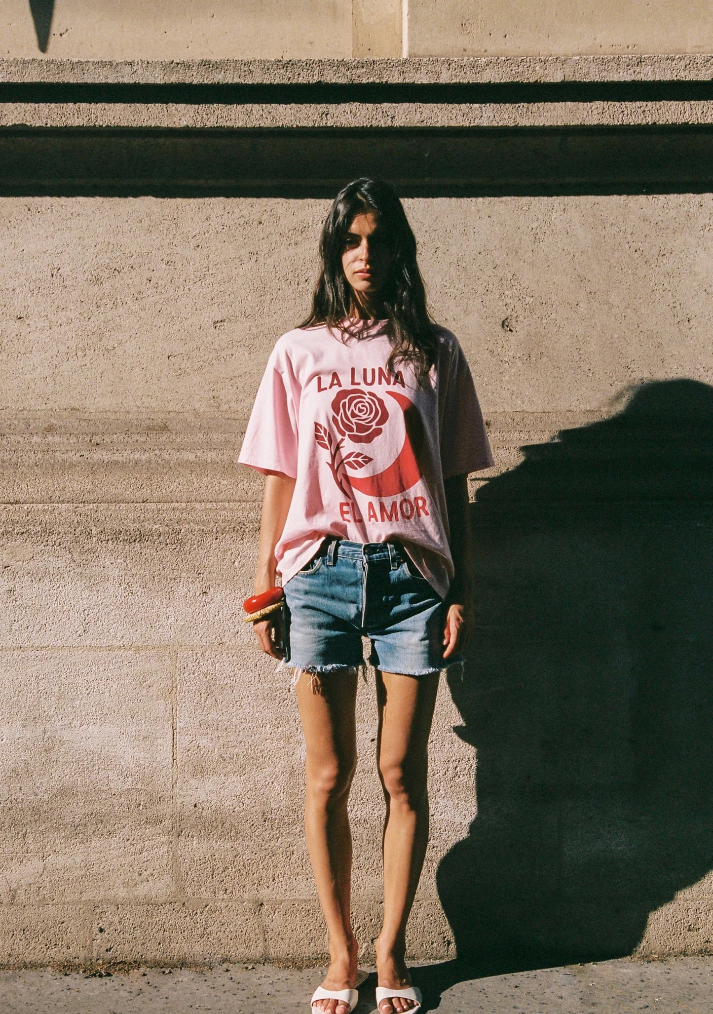 MOON ROSE BOYFRIEND TEE (W-TS-26480-NK)