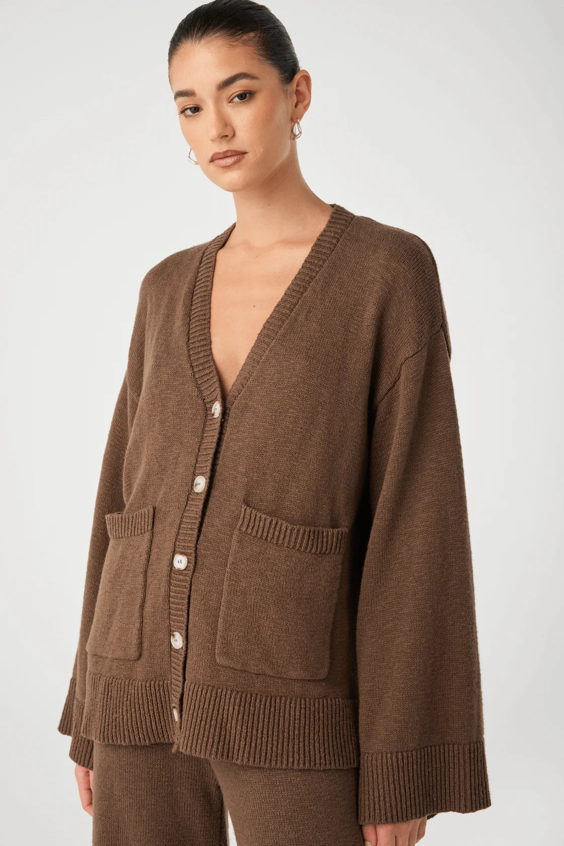 EMMET CARDIGAN - CACAO