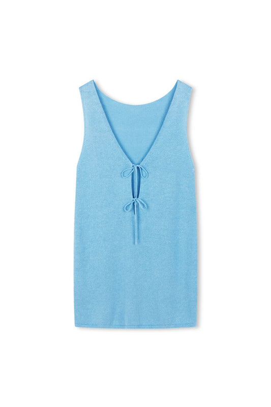 POPPY MINI DRESS - CYAN