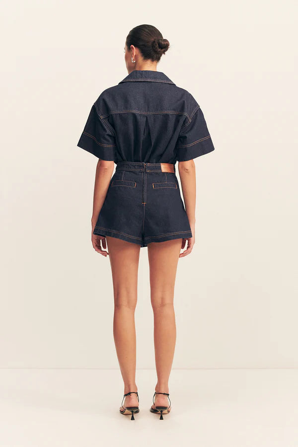 232281-WRAP DETAIL SKORT-DEEP INDIGO