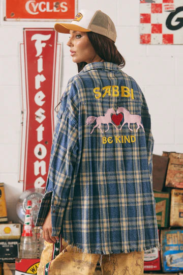 HORSE POWER FLANNEL - BLUE