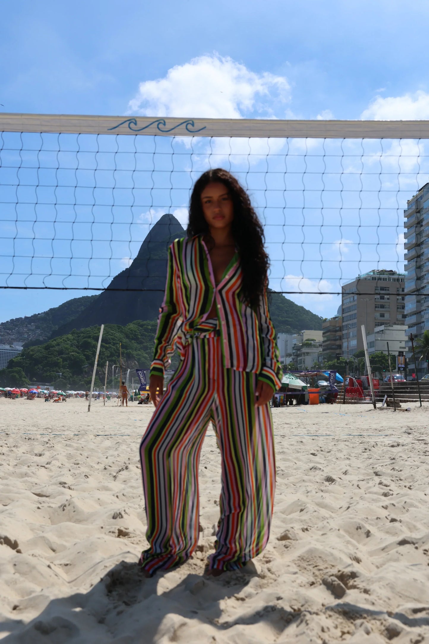 BAHIA WIDE LEG PANTS - STRIPE