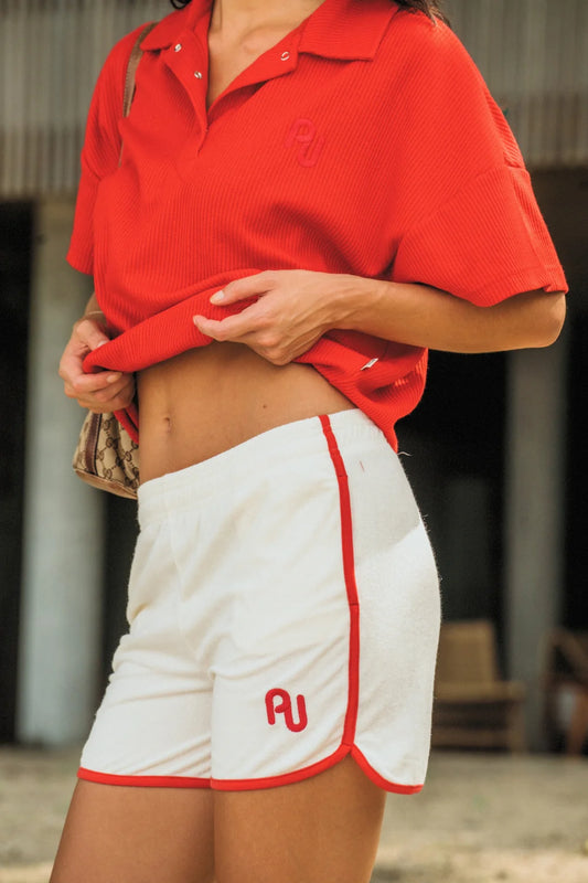 CHILLI TERRY SHORTS WARM WHITE