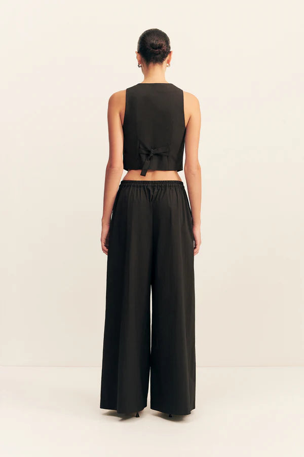 CAMPBELL WIDE LEG PANT - BLACK