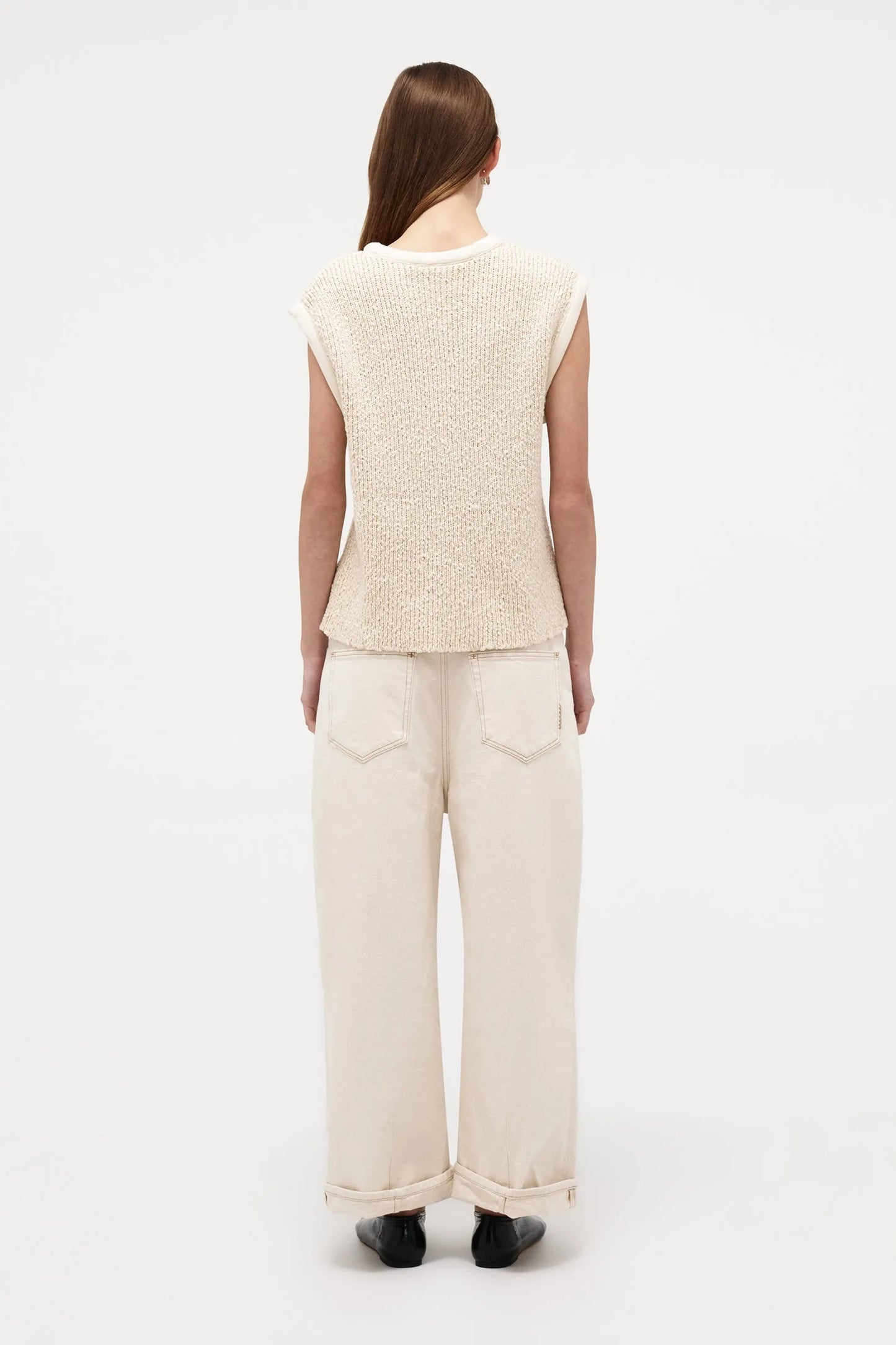 N53N02-311 CECIL KNIT TOP - CREAM
