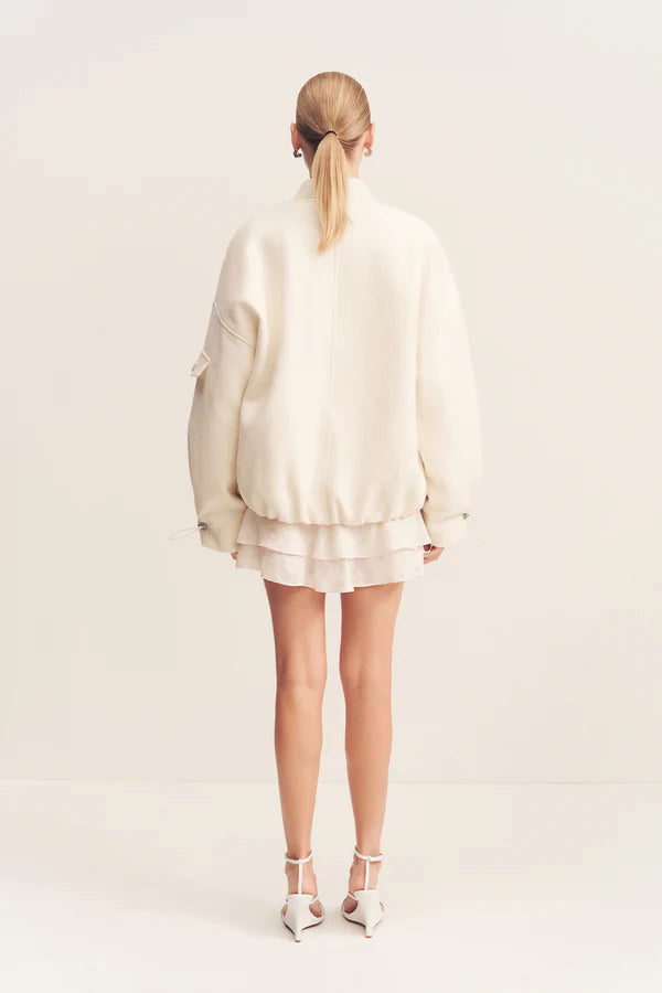 LUDLOW BOMBER JACKET - IVORY