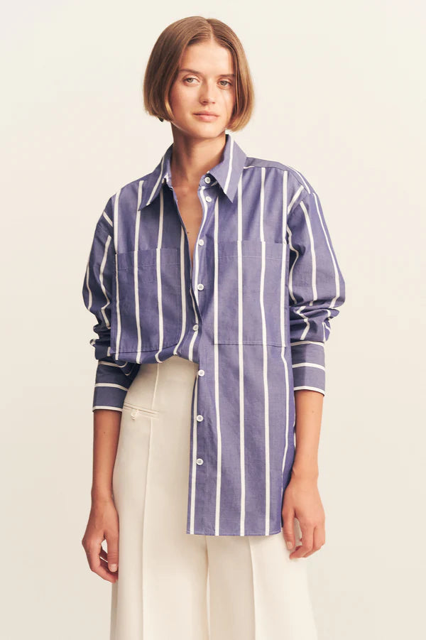 CAMBRIDGE SHIRT - CHAMBRAY BLANC