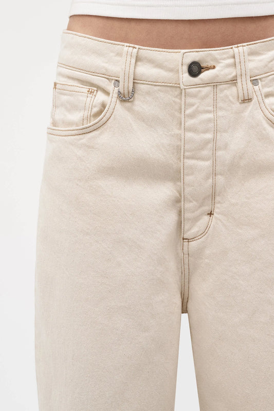 YOKO BAGGY CROP -CREAM