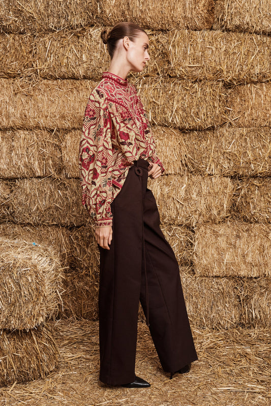 KENNY BLOUSE-RED