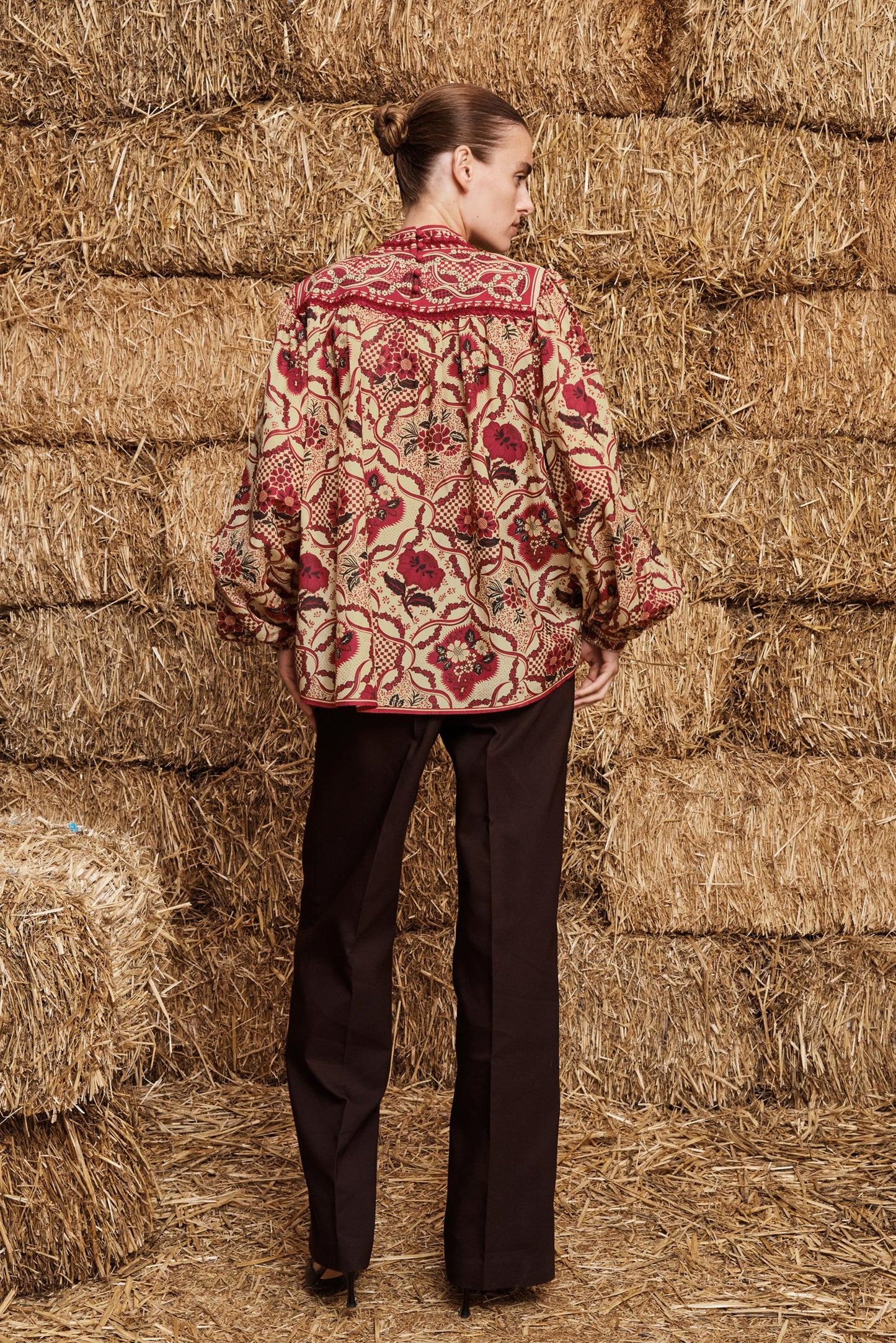 KENNY BLOUSE-RED