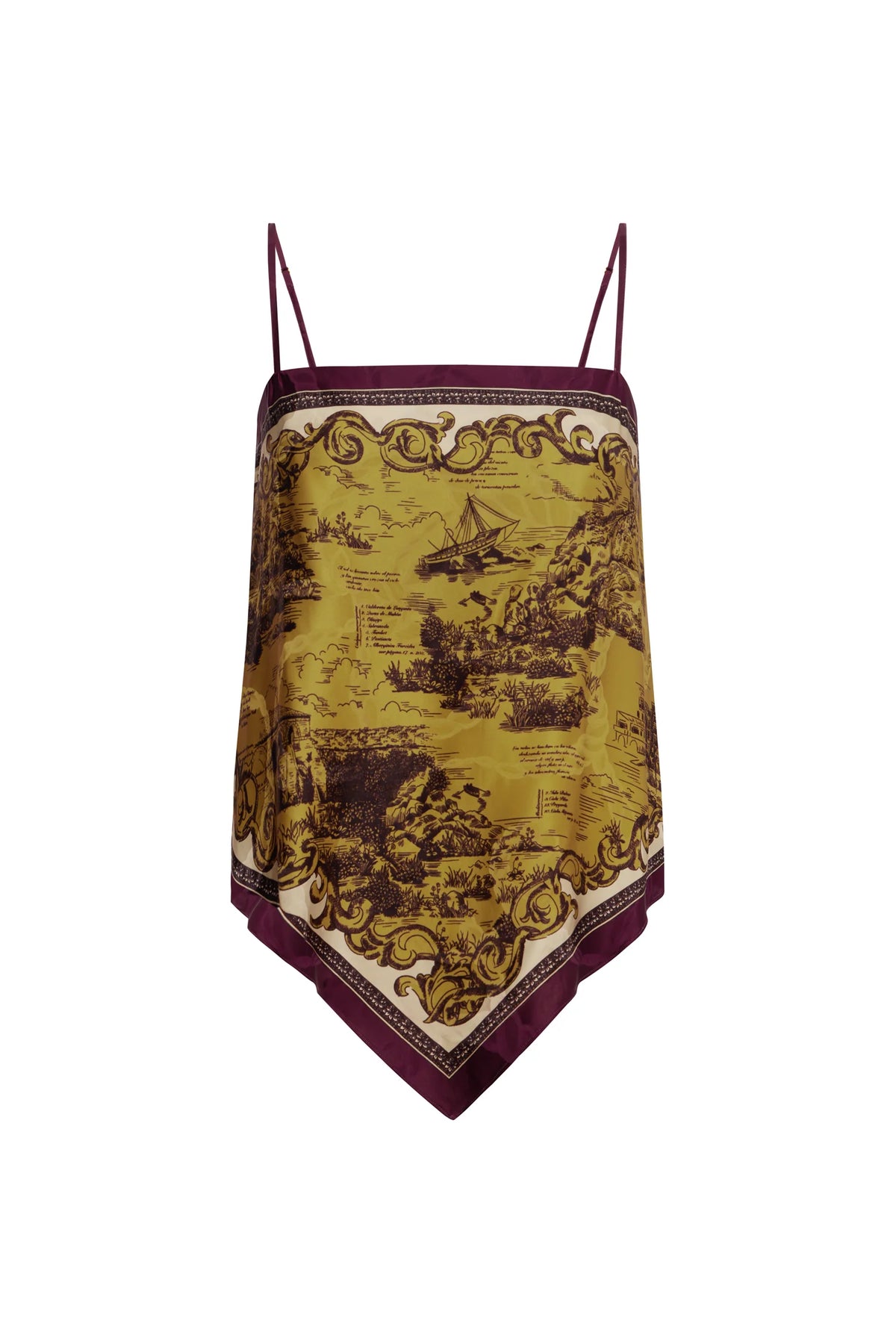 MARTOS SCARF TOP-GOLD