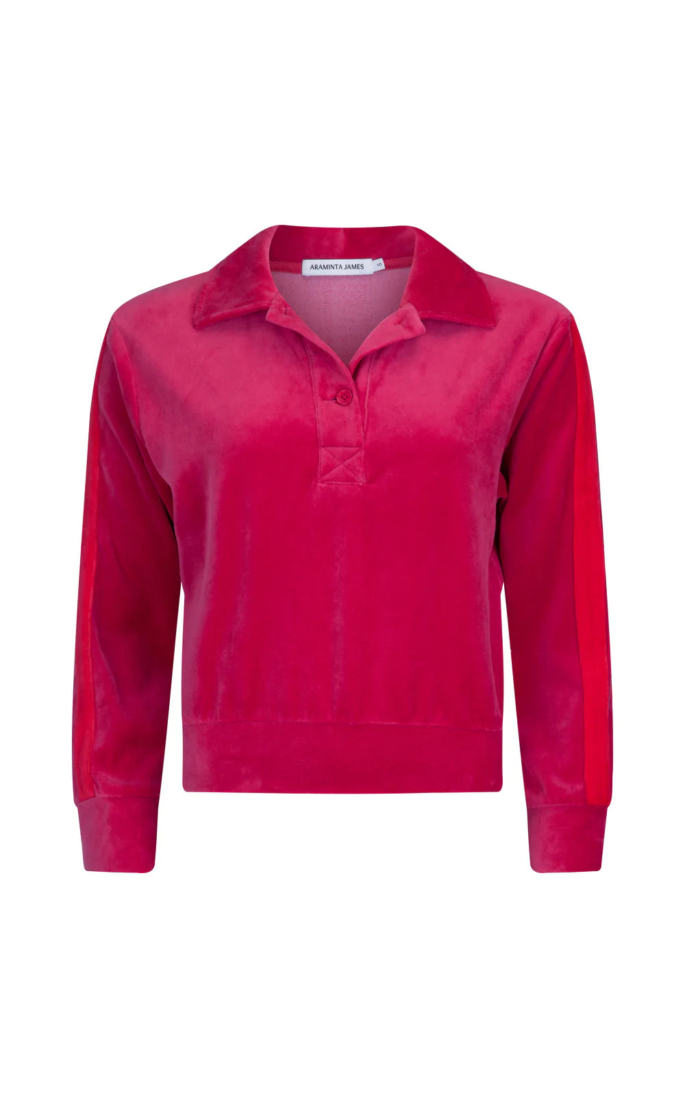 MARA VELOUR SWEATER - POMEGRANATE