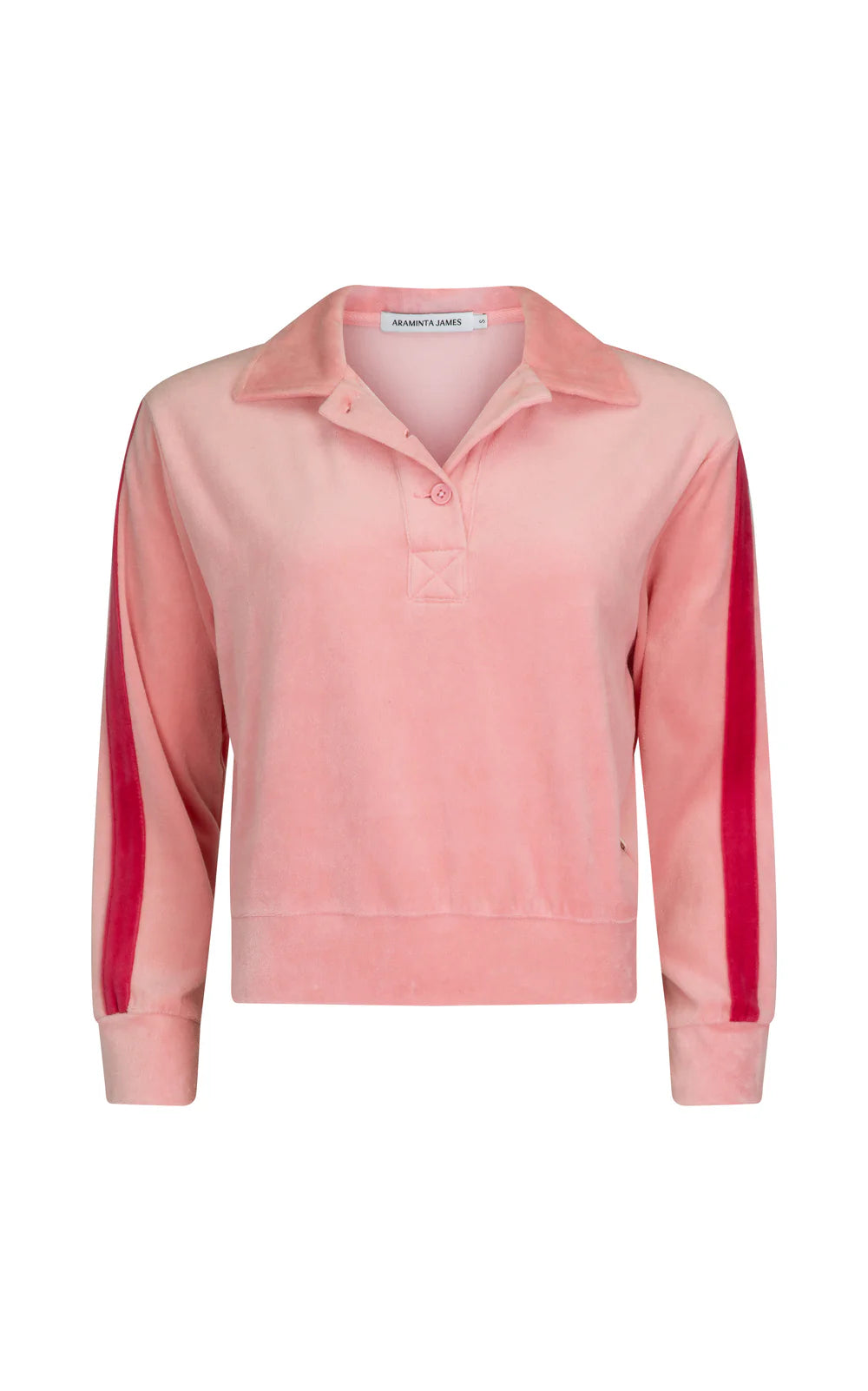 MARA VELOUR SWEATER - BLUSH