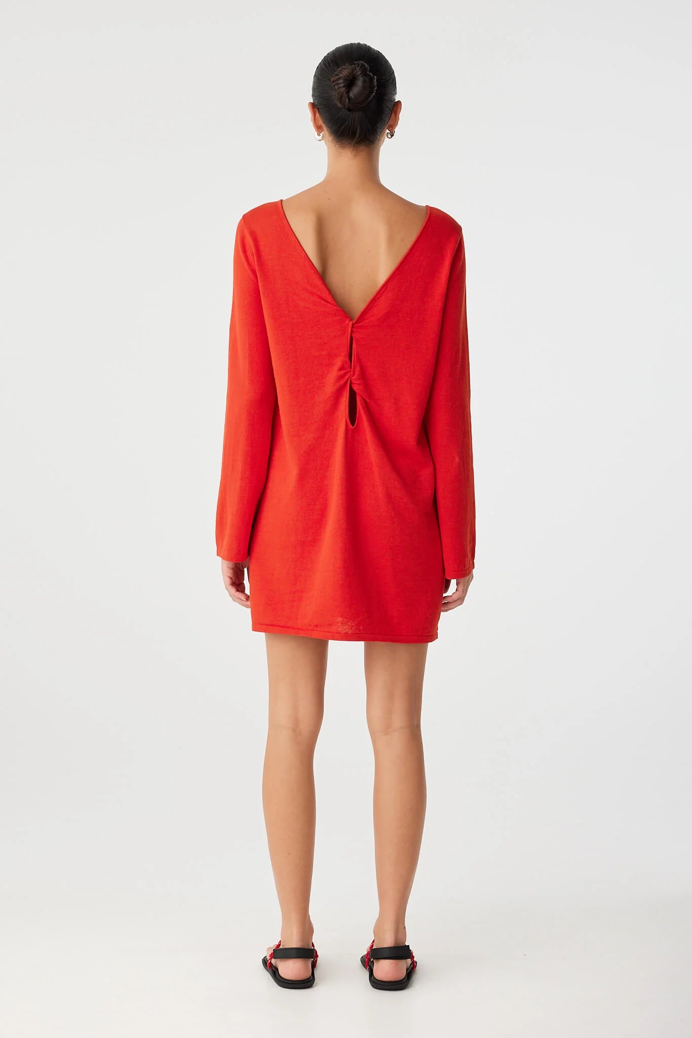 PALOMA DRESS-CHERRY RED