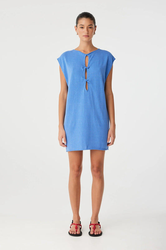 PALA MINI DRESS-PACIFIC BLUE