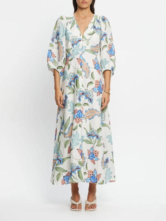 AZURE MAXI DRESS - AZURE PRINT