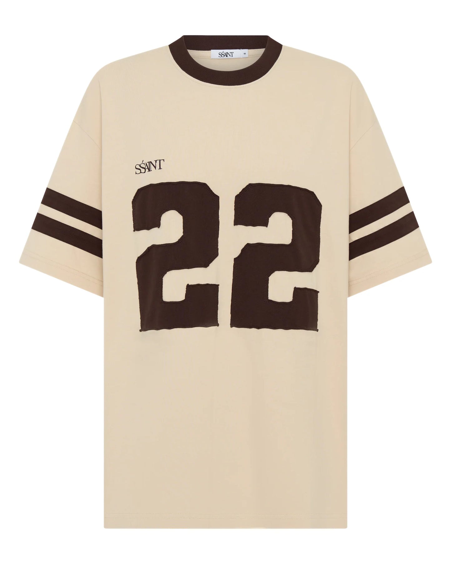 22 MOTION TEE - CREAME/ ESPRESSO