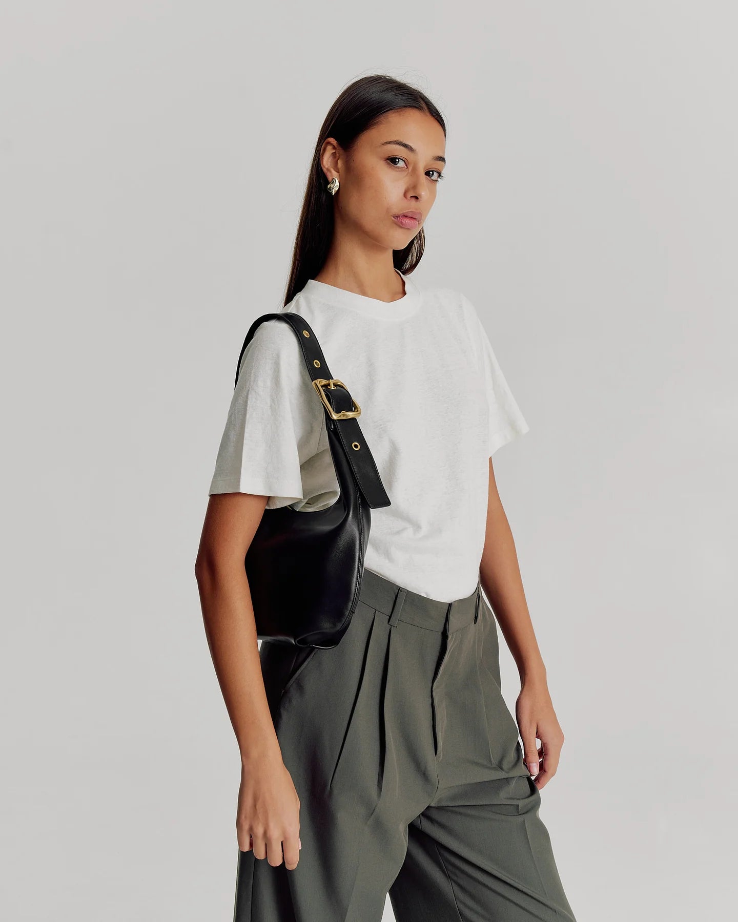 EVERYDAY CROISSANT BAG - BLACK