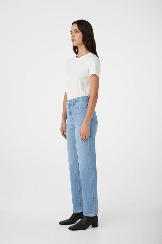 ZOE HIGH STRAIGHT JEAN-KINGFISHER