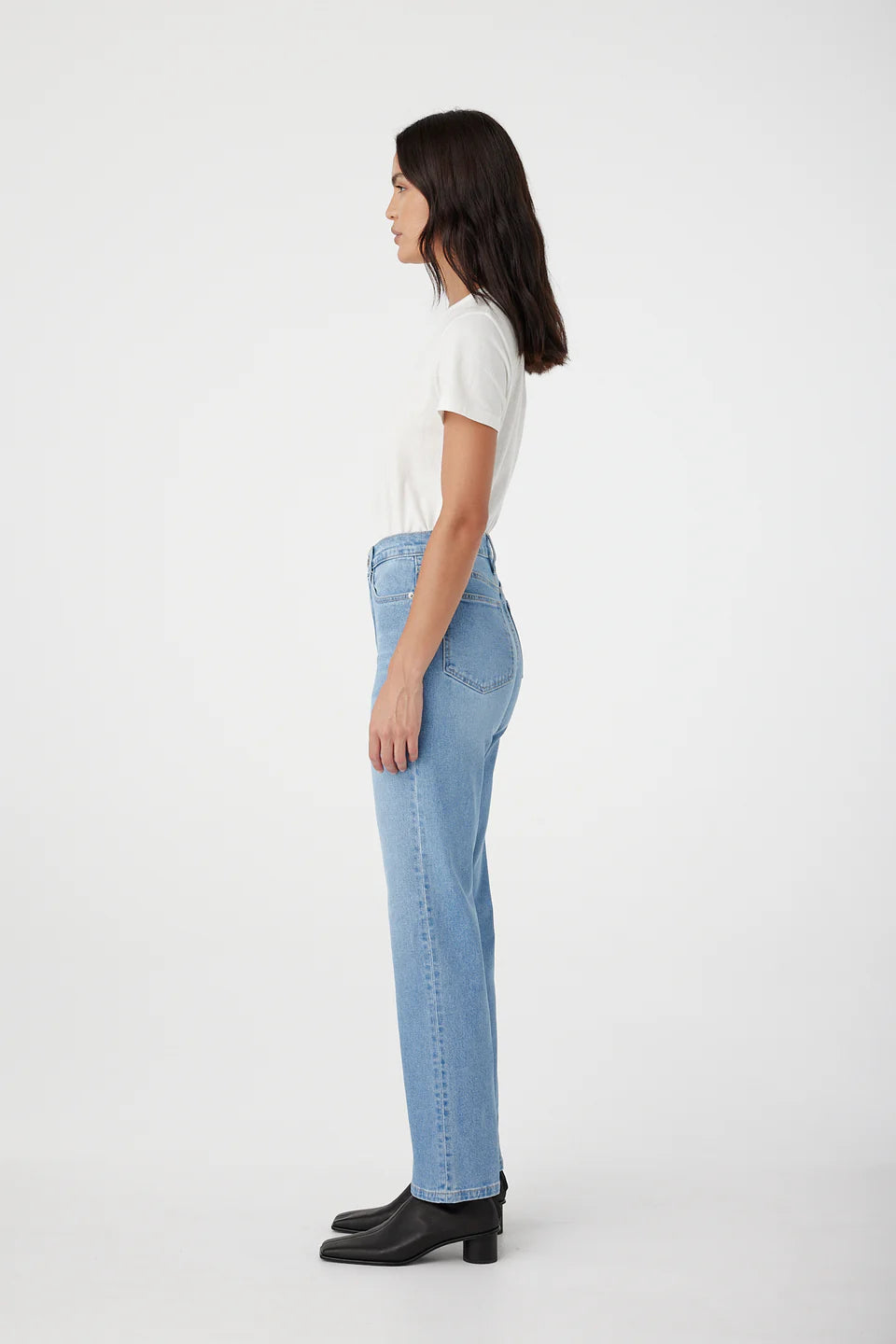ZOE HIGH STRAIGHT JEAN-KINGFISHER