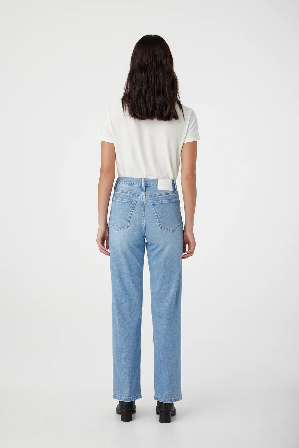 ZOE HIGH STRAIGHT JEAN-KINGFISHER