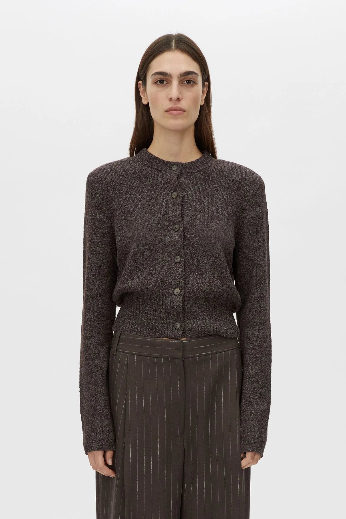 BOTTICINO KNIT CARDIGAN - CHOC