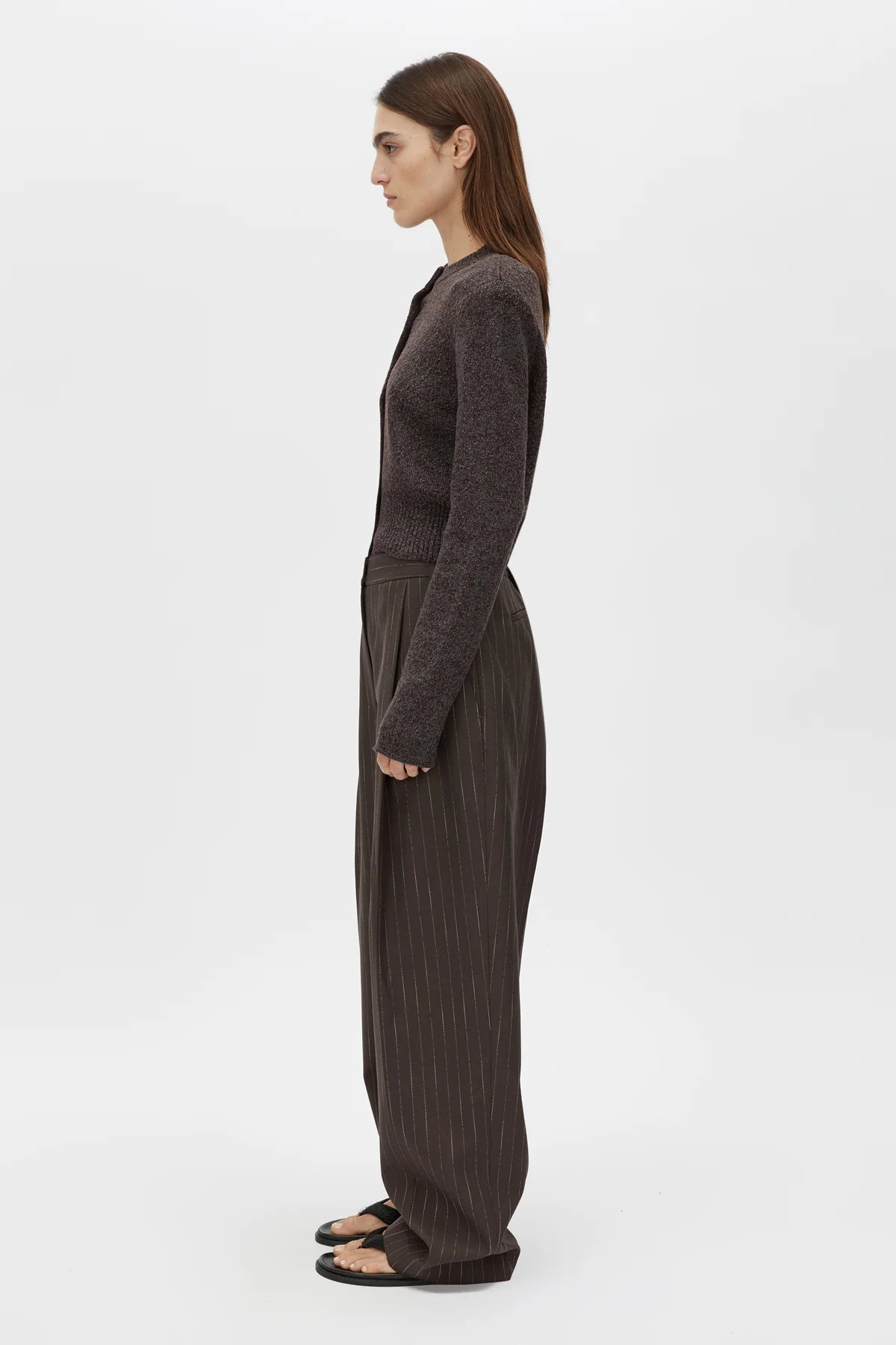 BOTTICINO KNIT CARDIGAN - CHOC