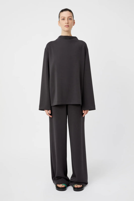 ELANORA LONG SLEEVE LOUNGE TOP - AMETHYST