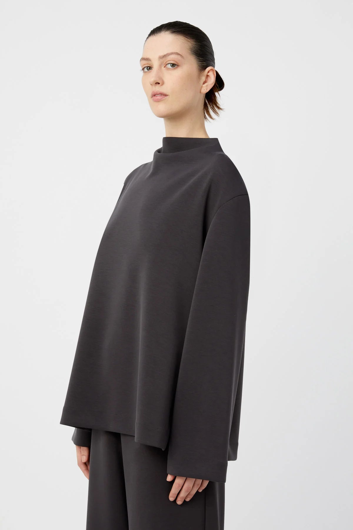 ELANORA LONG SLEEVE LOUNGE TOP - AMETHYST