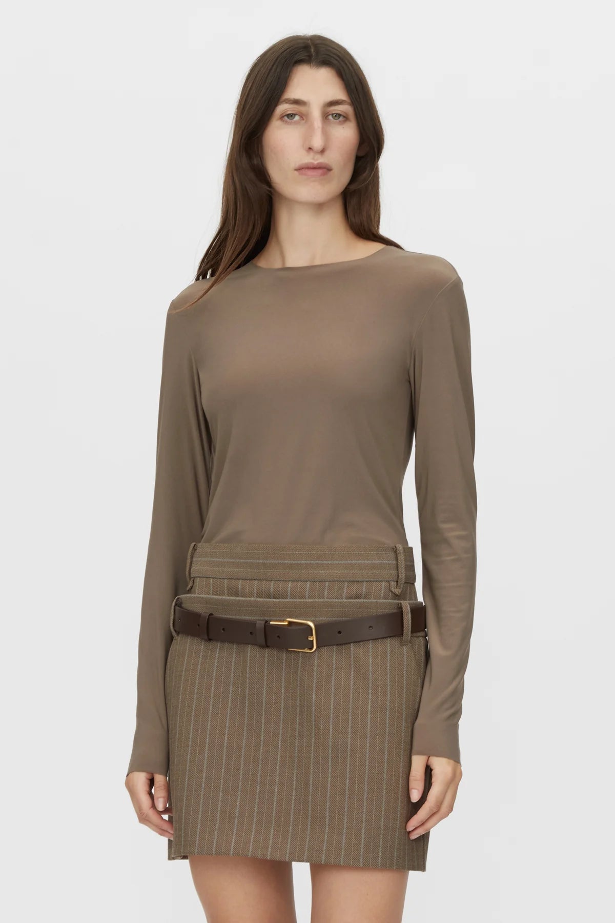 SAINT LONG SLEEVE TOP - FAWN