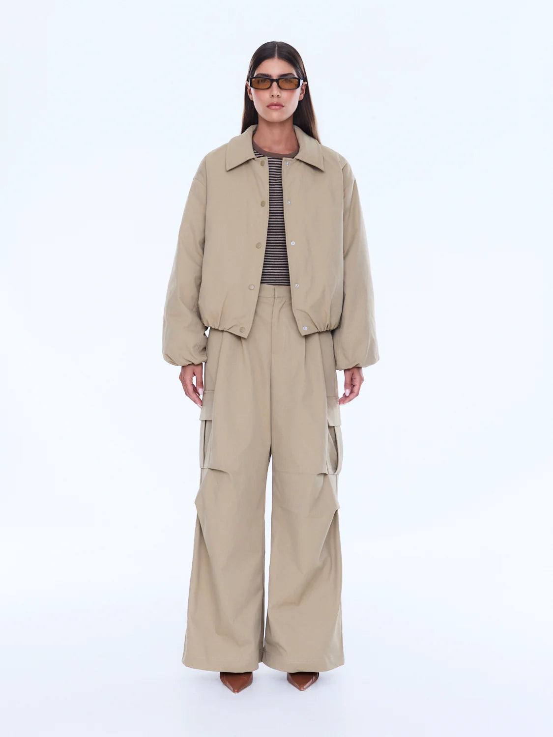 NORA BOMBER JACKET SAND (EPAW26098-SAN)