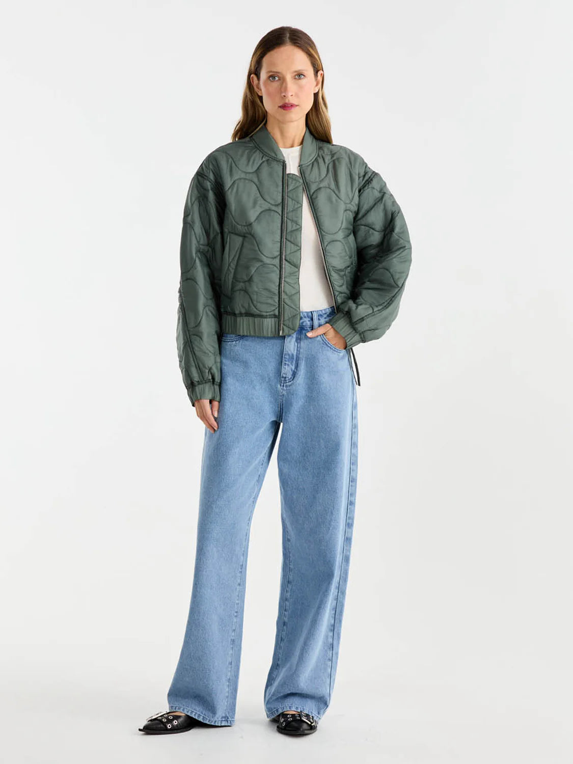 MAGNOLIA QUILTED JACKET - OLIVE