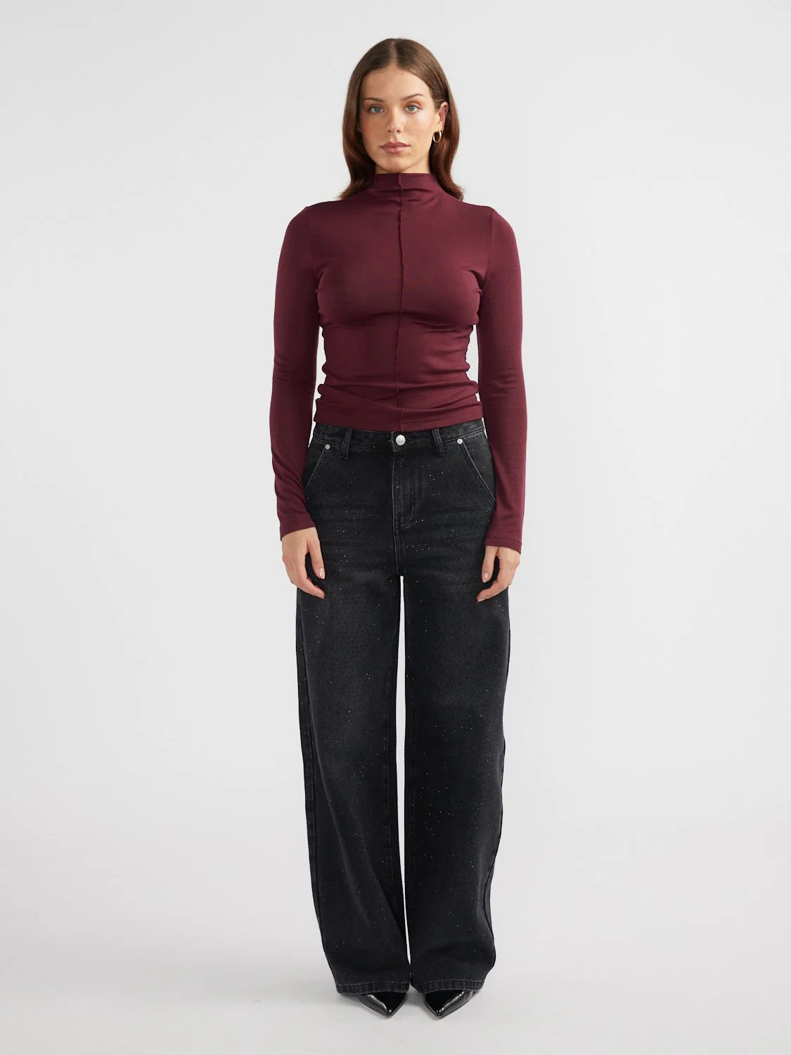 SKYE LONGSLEEVE TOP - PLUM, BLACK, OLIVE