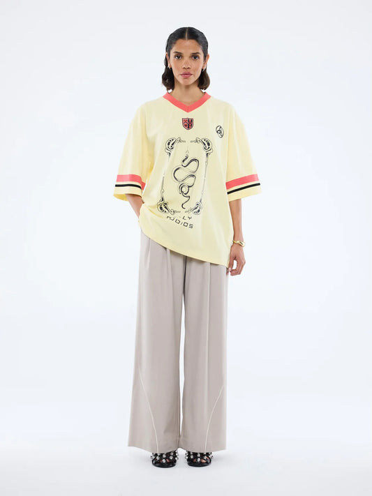 SNAKE JERSEY - PANNA COTTA