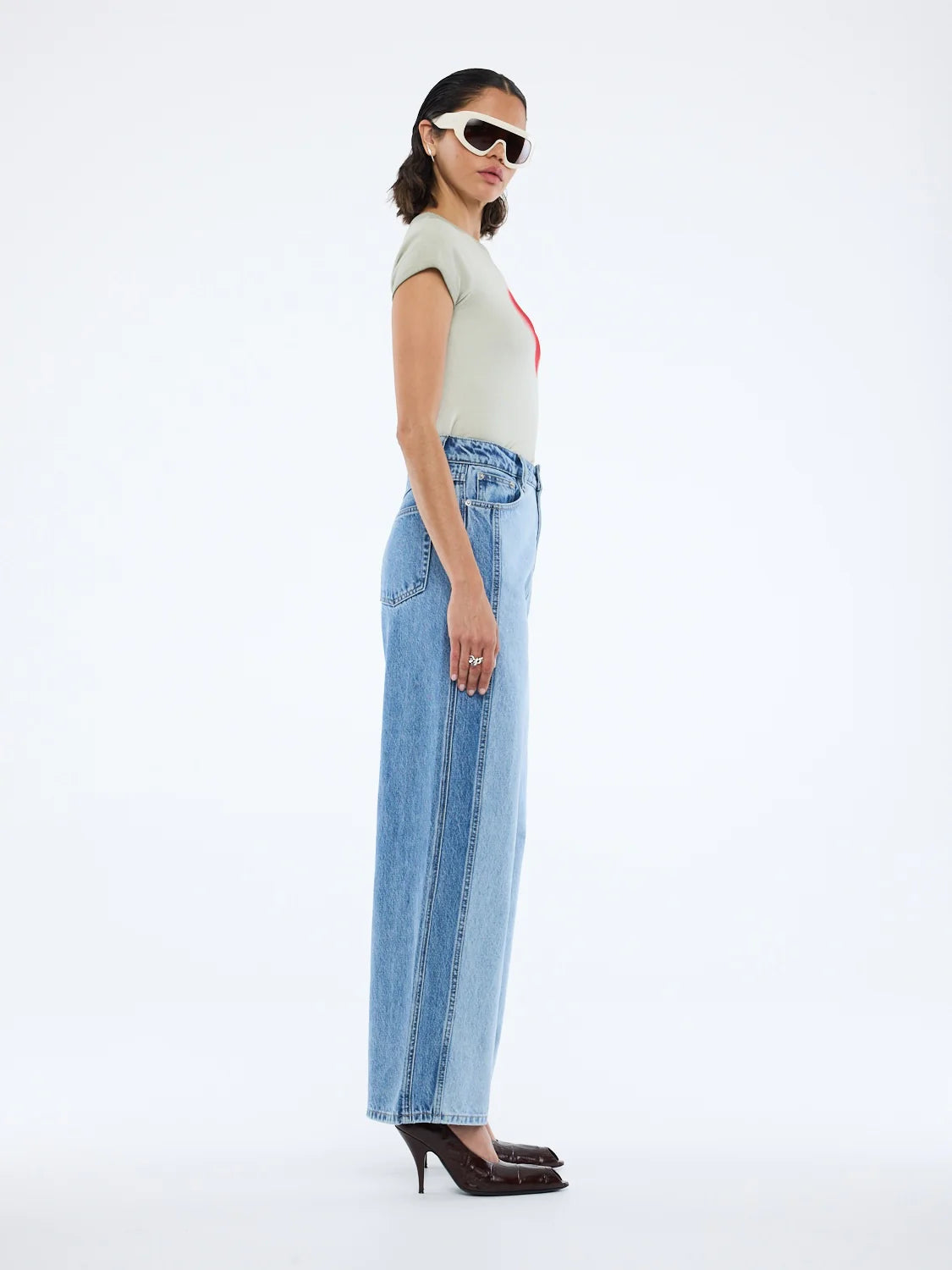 LIA SPLICED JEAN - INDIGO SPLICE