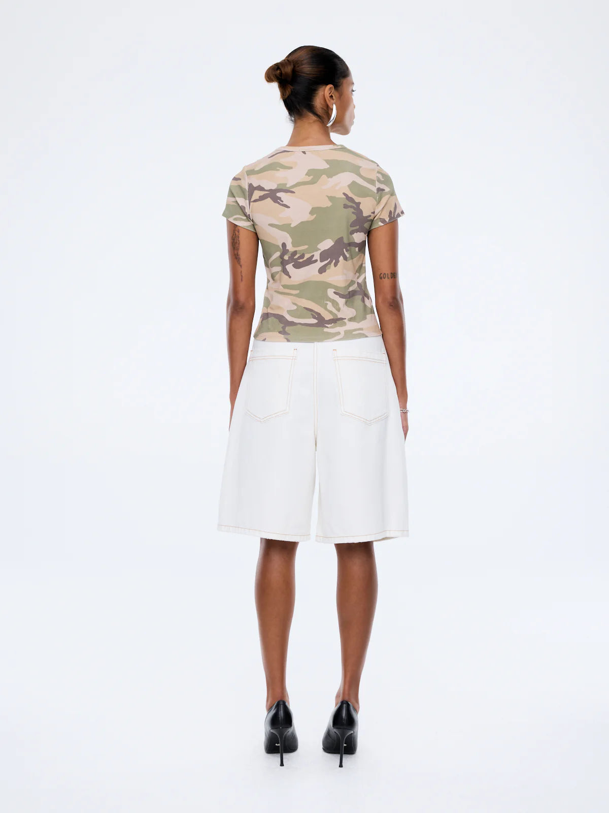 TESSA BABY TEE - DESERT CAMO