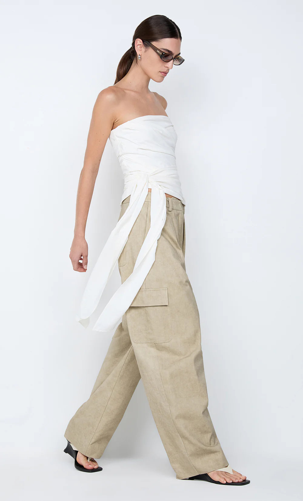 BELLE STRAPLESS TOP - IVORY