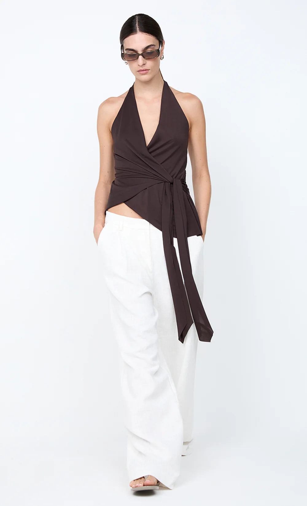 VINNIE WIDE LEG PANT-WHITE