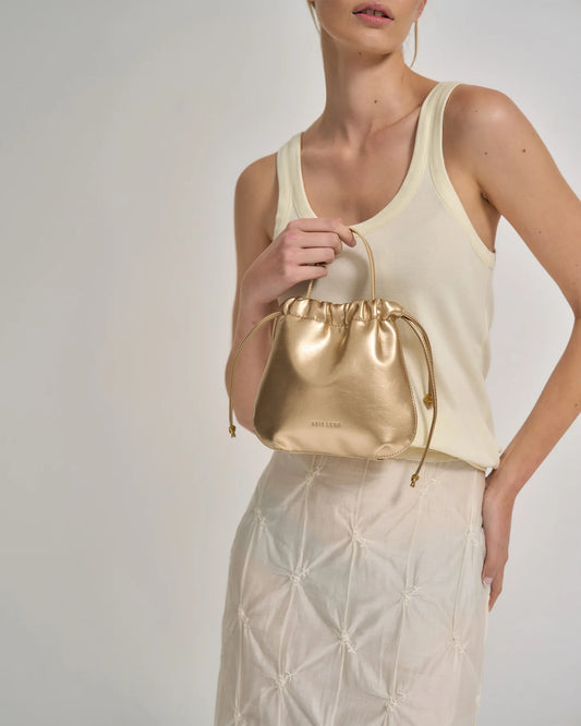 HALLE CROSS BODY BAG - HONEY GOLD