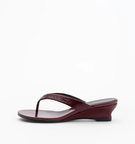 JILLY - BURGUNDY OILY CRINKLE