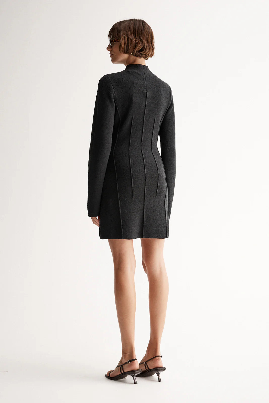 AMBER KNIT DRESS - BLACK