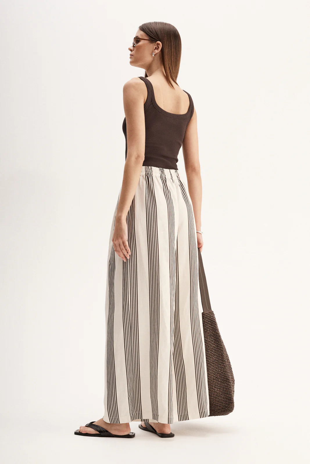 MILO STRIPE PANT -CHOCOLATE STRIPE