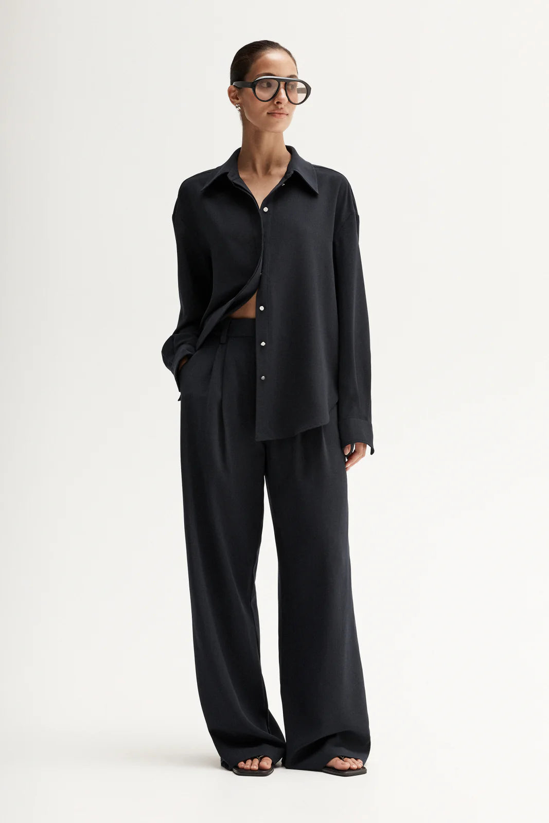 MILLER LONG SLEEVE SHIRT - MIDNIGHT INK
