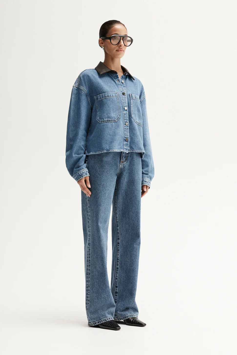 BENJI DENIM SHIRT - TRINITY BLUE