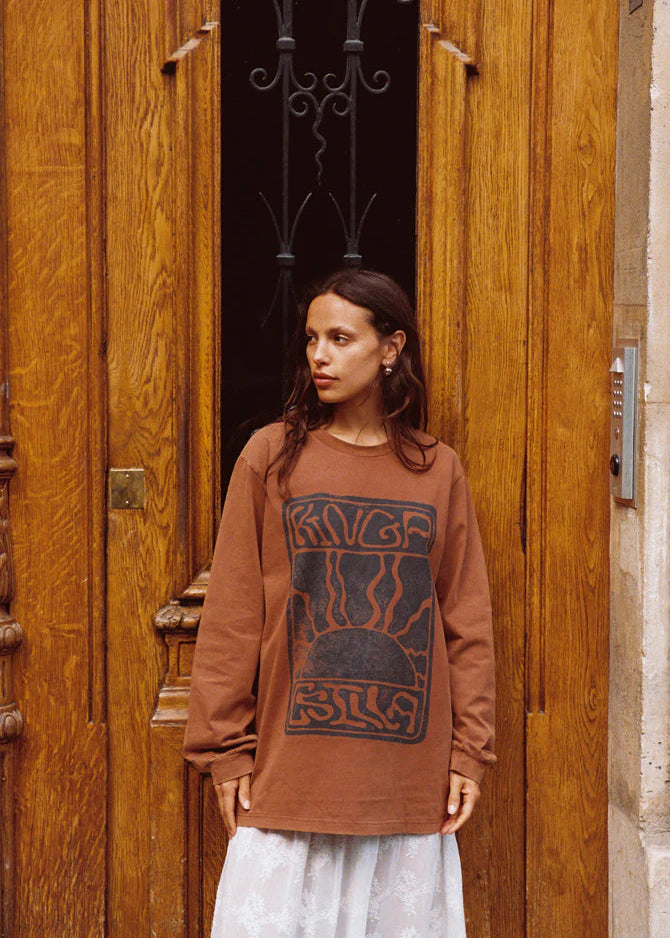 LINO ROSES TEE - BROWN