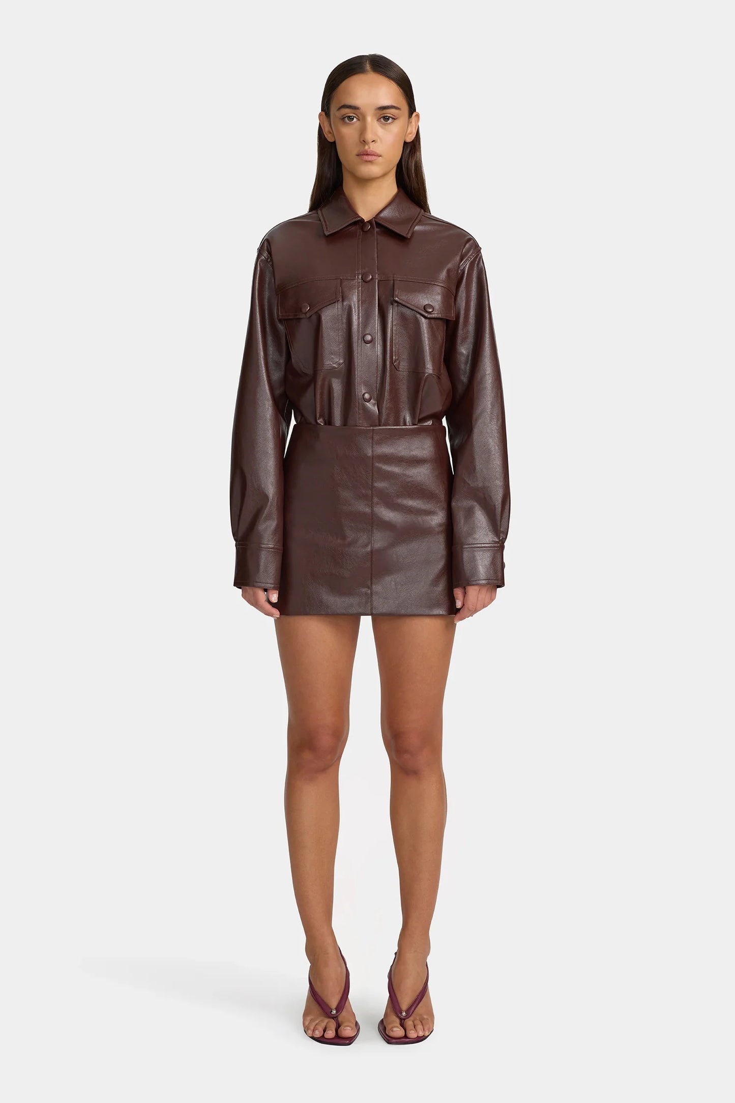 MORRISET MINI SKIRT - CHERRY COLA