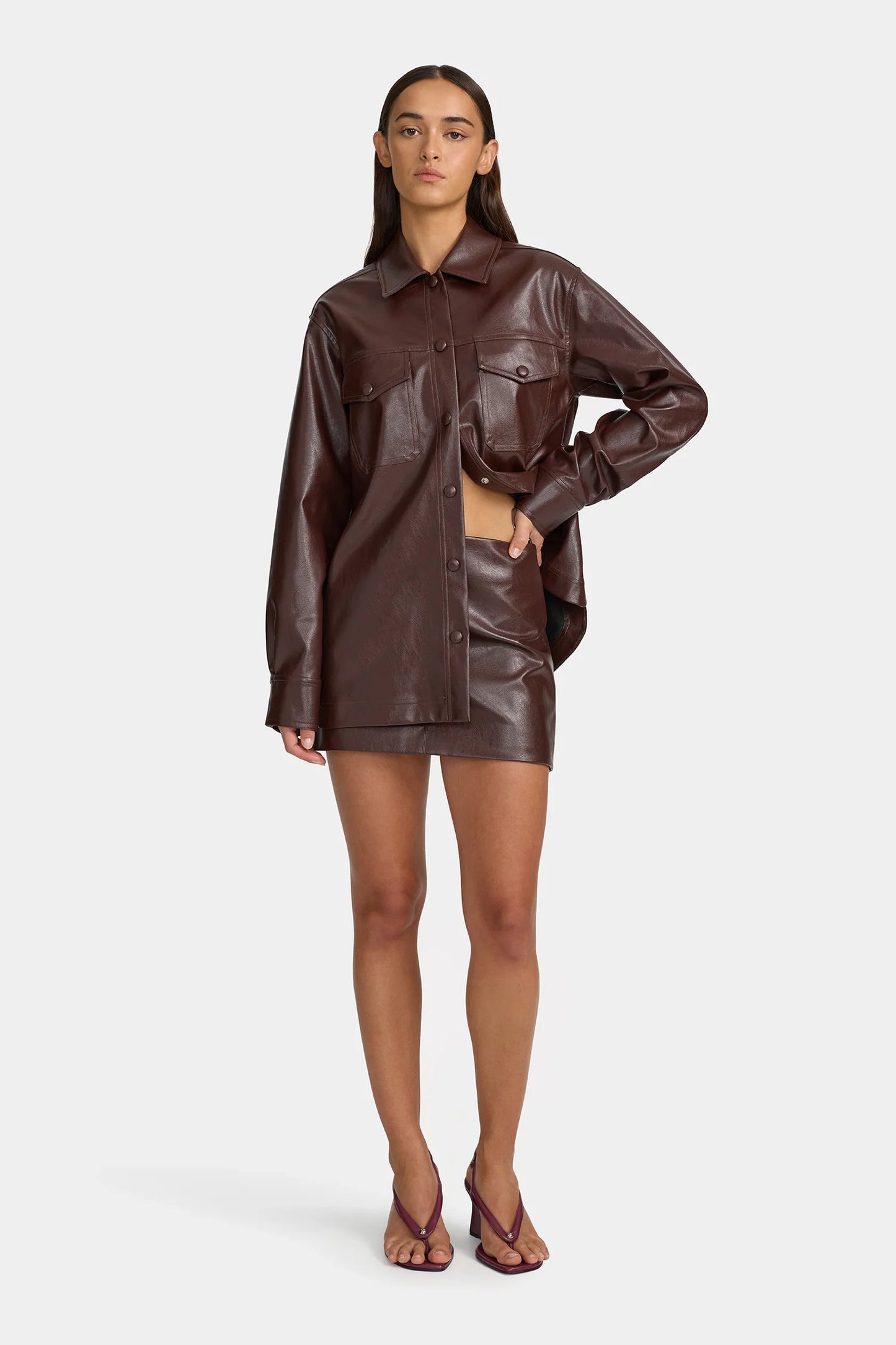 MORRISET MINI SKIRT - CHERRY COLA