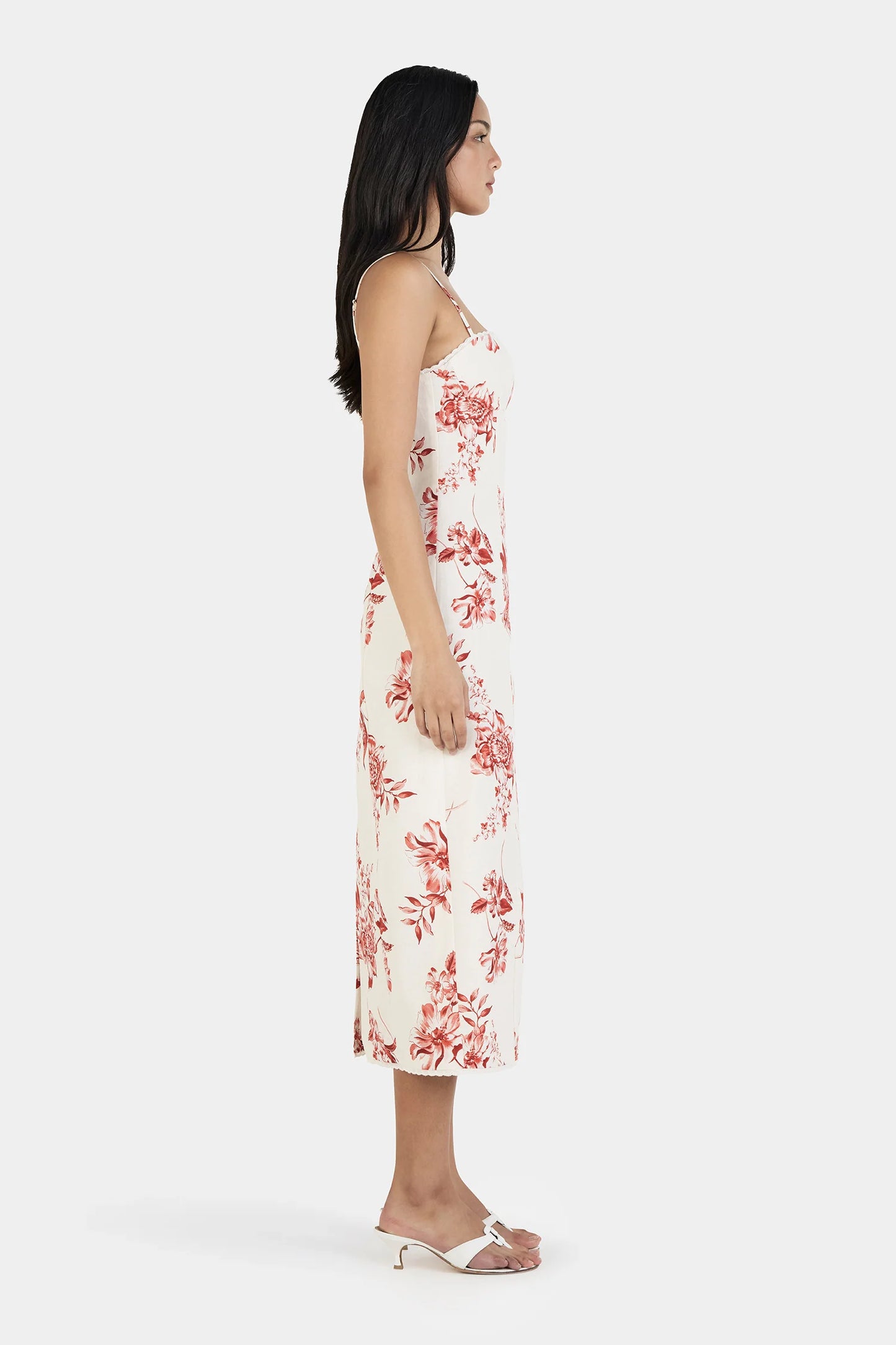OPHELIA MIDI DRESS - HOLIDAY FLORAL